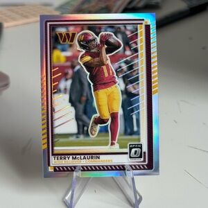 🔥 2025 Terry McLaurin Panini Donruss Optic Silver Prizm. Washington Commander.
